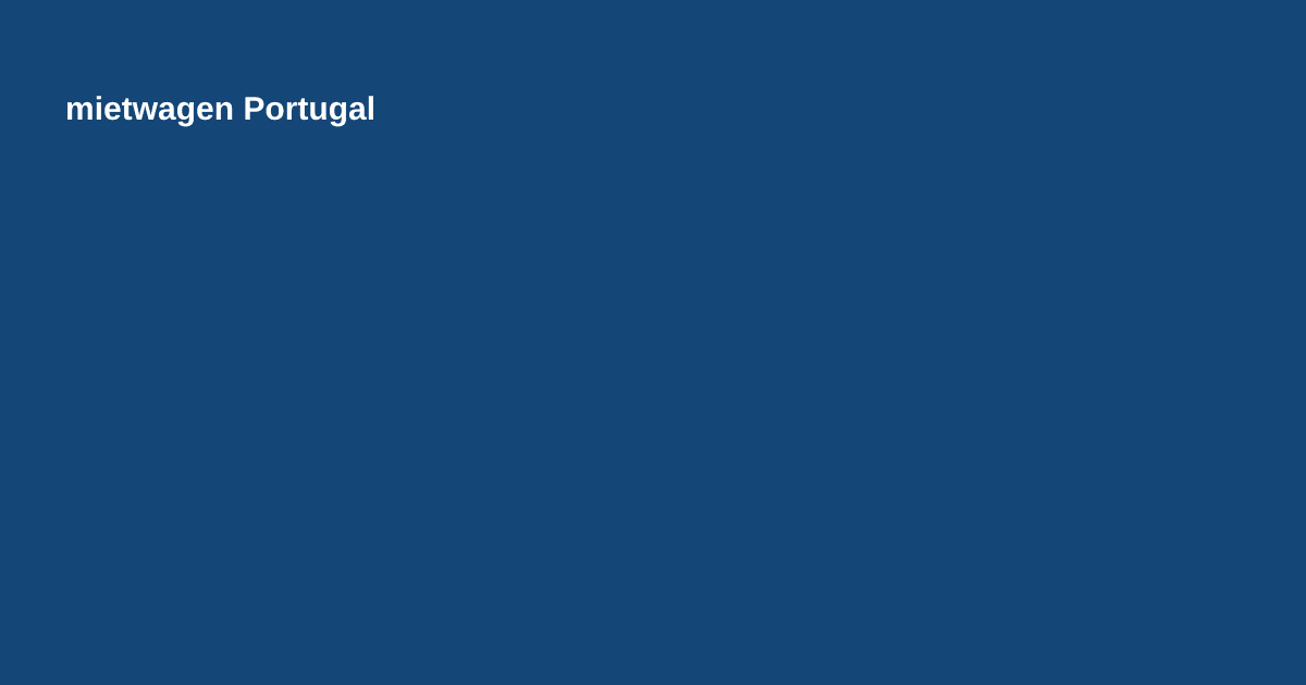 Elegantes Mietwagen Portugal Maut Ebenbildnull